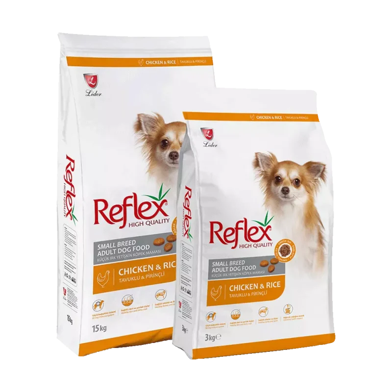 غذا خشک سگ نژاد کوچک بالغ Reflex Chiken Rice